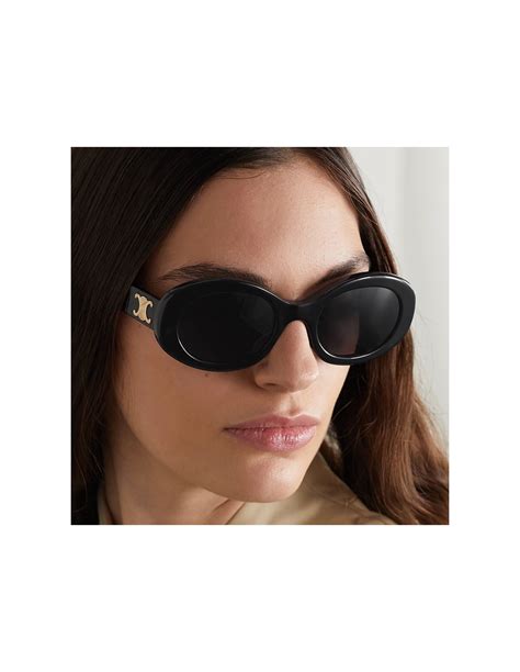 celine cl40194u sunglasses|Celine Triomphe CL40194U Oval Sunglasses .